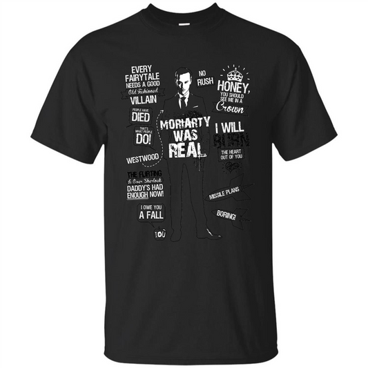 Good Old Fashioned Villain Quotes I Will Burn T-shirt Black