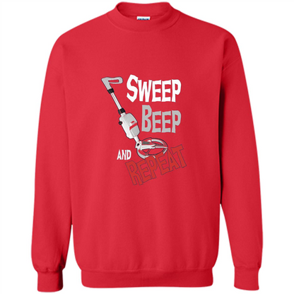 Metal Detector Gold Detecting Sweep Beep Repeat Funny T-shirt