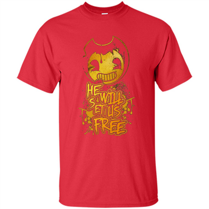 He Will Set Us Free T-shirt Red