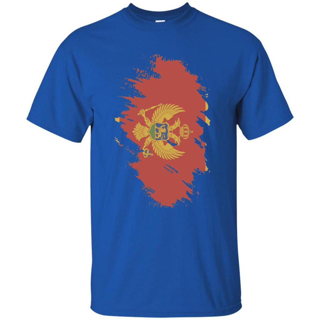Flag of Montenegro T-shirt National Montenegrin Royal