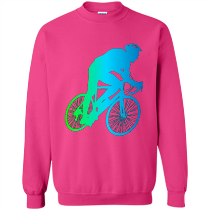 Bike Rider T-shirt Colorful Bicycle Biking Lover T-shirt Heliconia