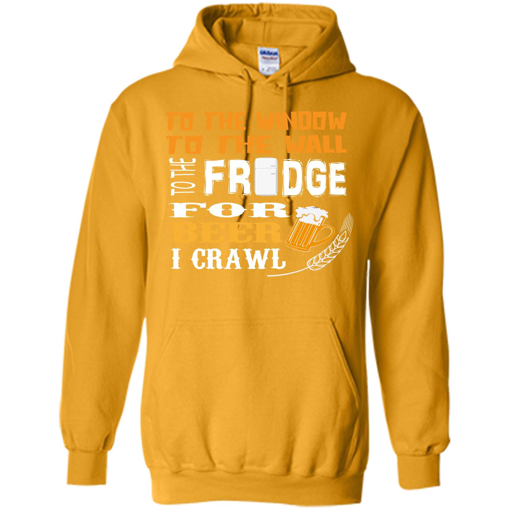 Beer. For Beer I Crawl T-shirt Gold