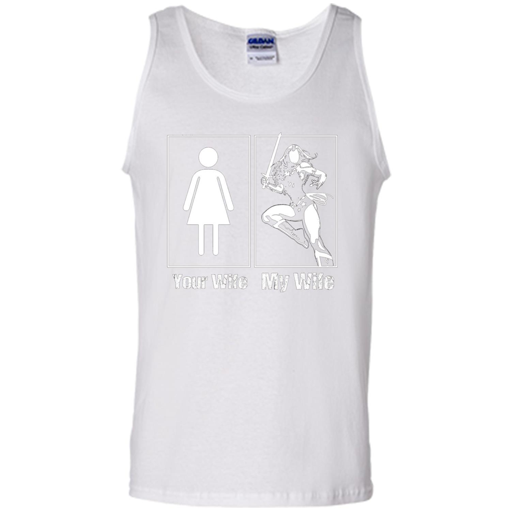 My Wife Is Super Woman T-shirt Mens Your Wife My Wife White