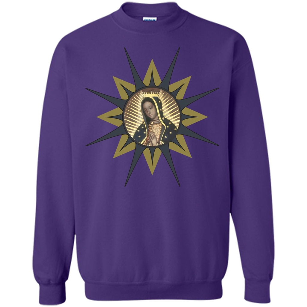 Virgen de Guadalupe T-shirt Purple
