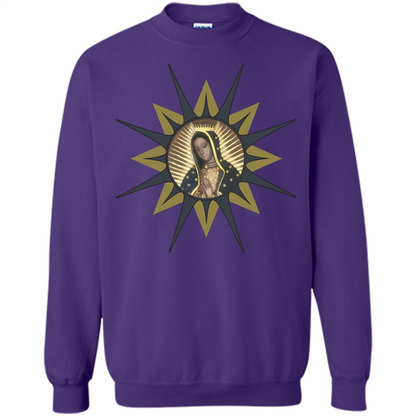 Virgen de Guadalupe T-shirt Purple