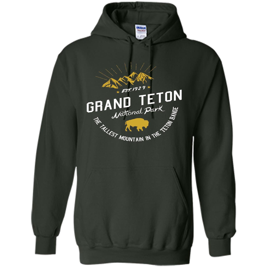 Grand Teton National Park T-shirt Forest Green