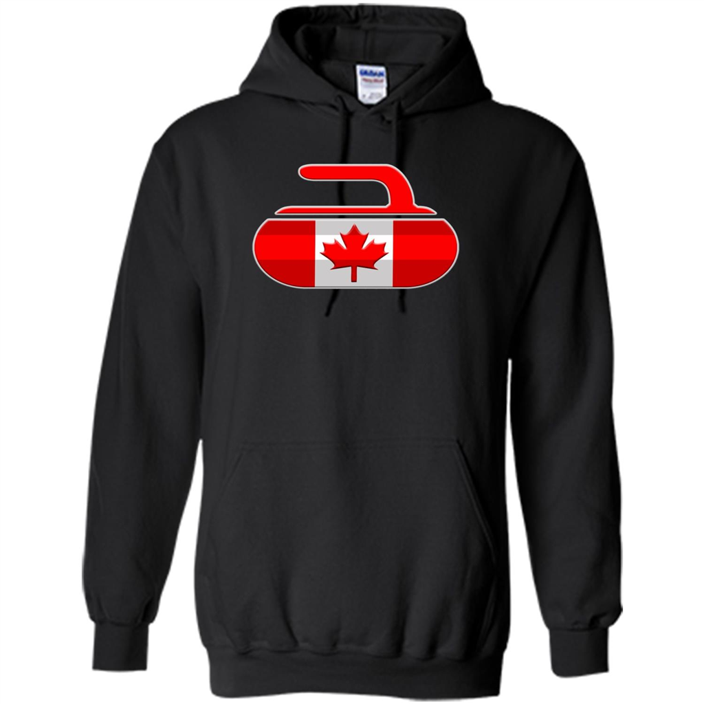 Canadian Curling Flag T-shirt Black