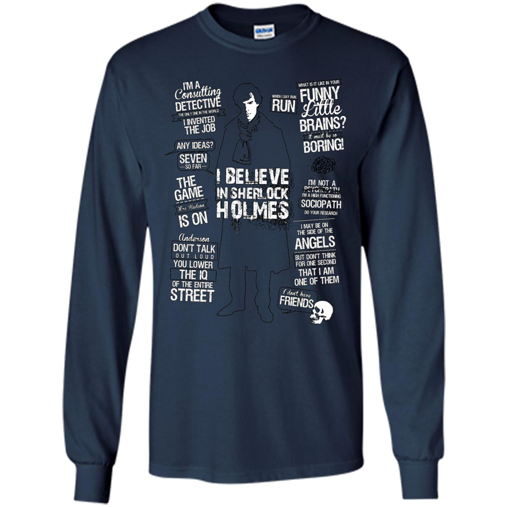 Detective Quotes To A Great Mind Nothing Is Little T-shirt Navy