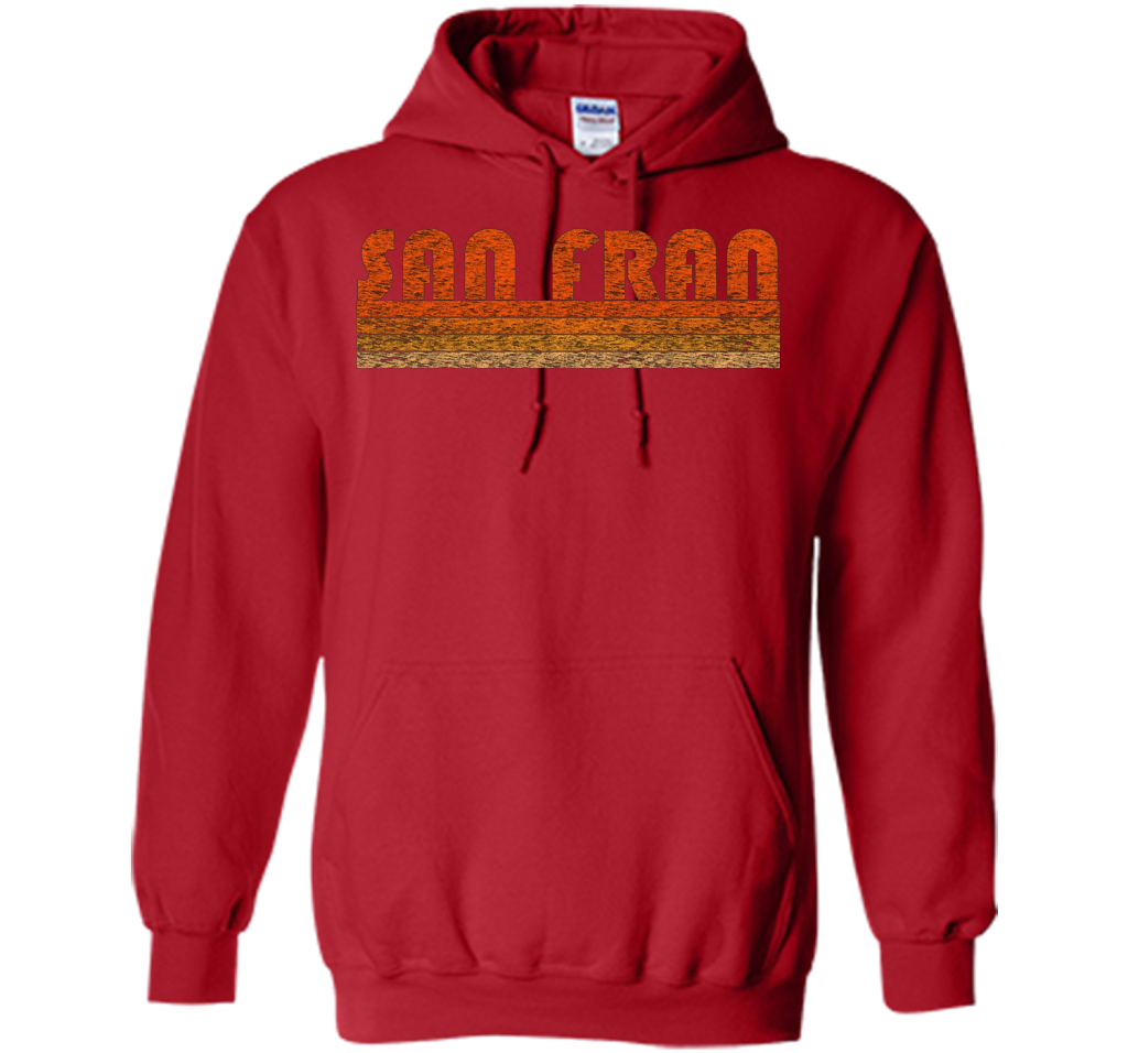 Vintage Retro San Francisco T-Shirt cool shirt Red