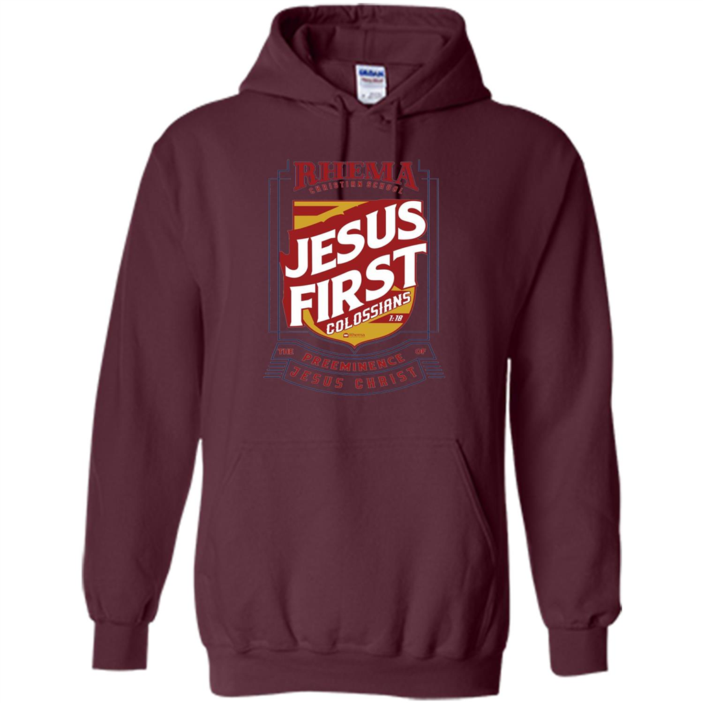 Jesus First T-shirt Jesus Christ Maroon