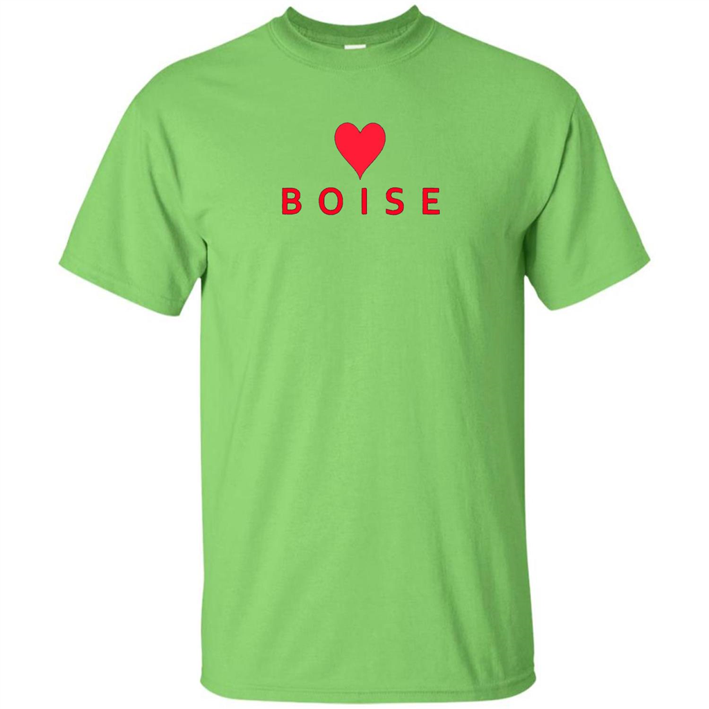 Boise Idaho With Heart Love T-shirt