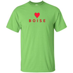 Boise Idaho With Heart Love T-shirt