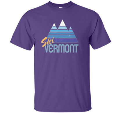 Ski Vermont T-shirt Purple