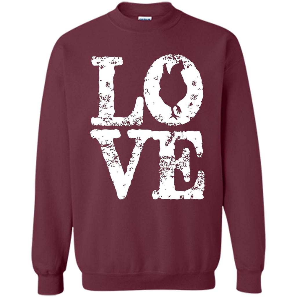 Chickens T-shirt I Love Chickens T-Shirt Maroon
