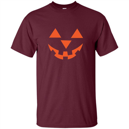 Pumpkin Head Jack O' Lantern Smiling Face Halloween T-shirt