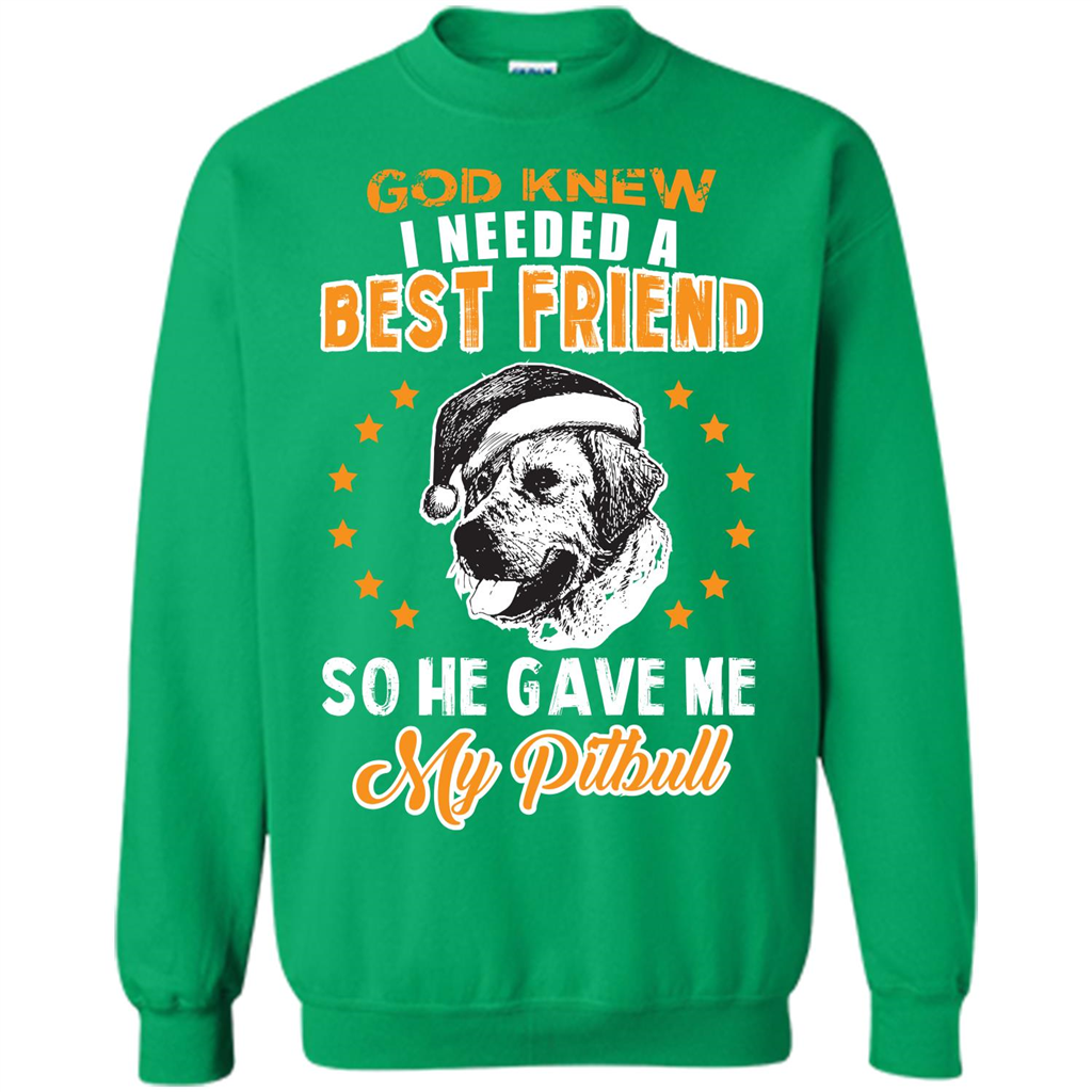 Pitbull T-shirt God Knew I Needed A Best Friend