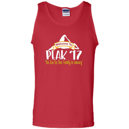 Welcome To Peak 17 You Can See Your Family in January T-shirt Red