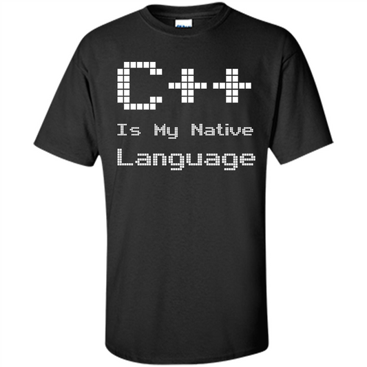 IT T-shirt C++ Is My Native Language Black