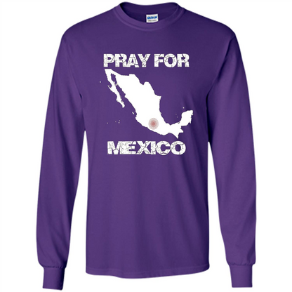 Pray For Mexico T-Shirt | Pray For Mexico Tshirt Purple