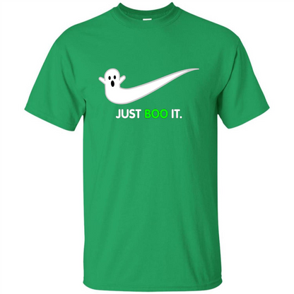 Just Boo It T-shirt Halloween Shirts Irish Green