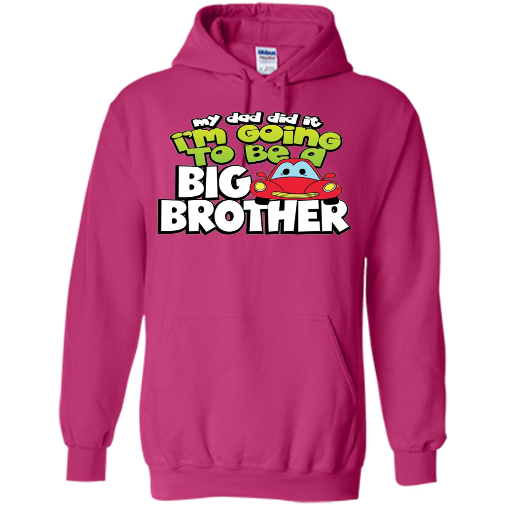 Car Brother T-shirt I'm Going To Be a Big Brother Heliconia