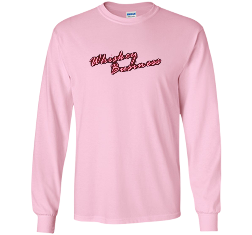 Whiskey Business Drinking 80's T-shirt shirt Light Pink