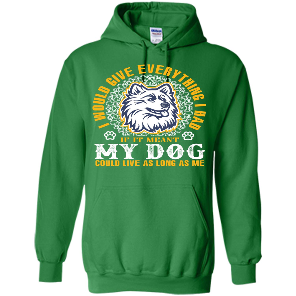 Dog T-shirt My Dog Could Live As Long As Me T-shirt Irish Green