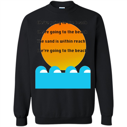 Summer T-shirt We're Going To The Beach T-shirt Black