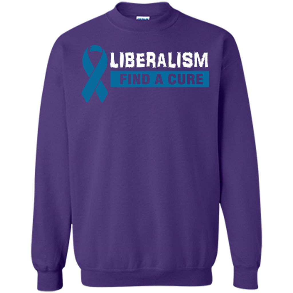 Cancer Awareness T-shirt Liberalism Find A Cure T-shirt Purple
