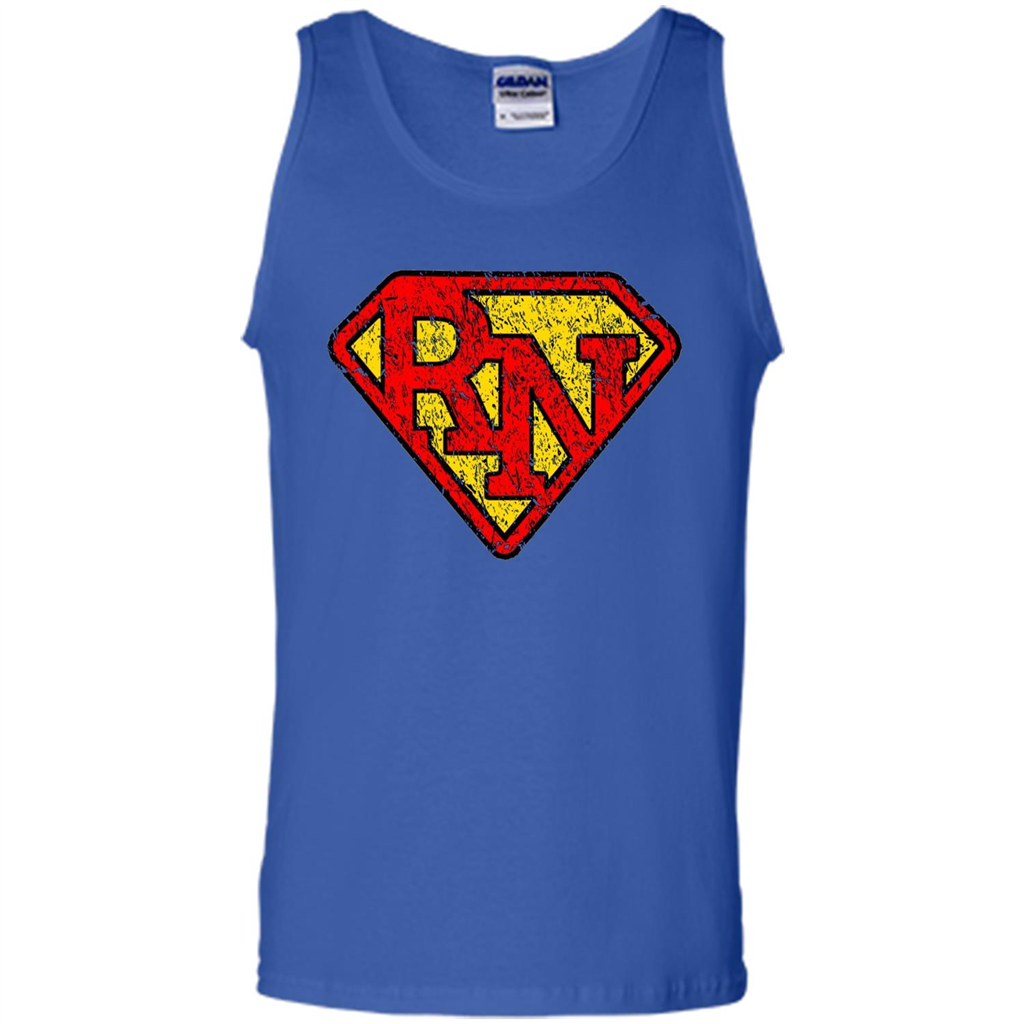 Vintage Super Nurse RN Distressed T-shirt Royal
