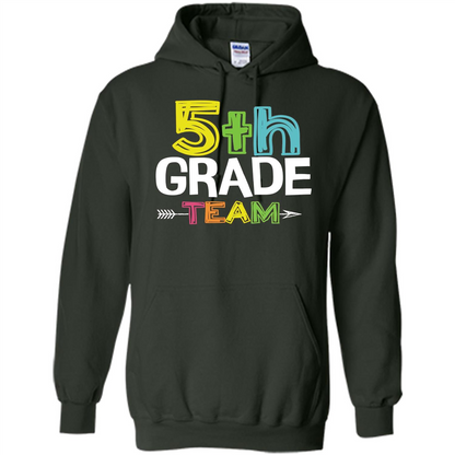 Back To School T-shirt Team Fifth Grade Teacher Forest Green