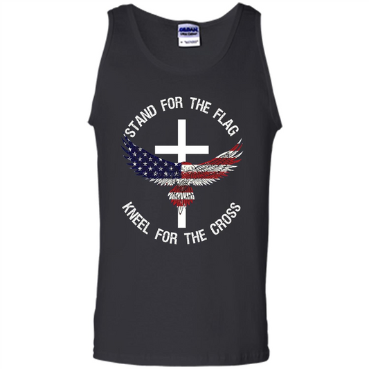 Stand For The Flag Kneel For The Cross T-shirt Black