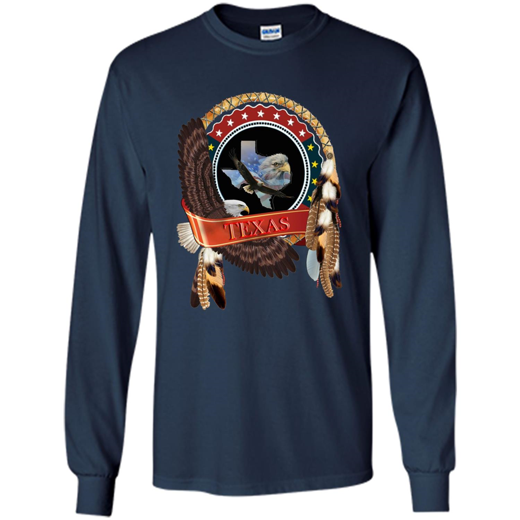 Dream Catcher Texas Art T-shirt Navy