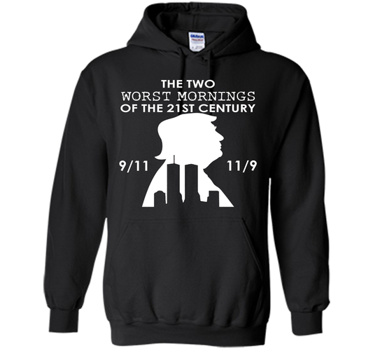 THE TWO WORST MORNINGS OF THE 21ST CENTURY T-SHIRT Black