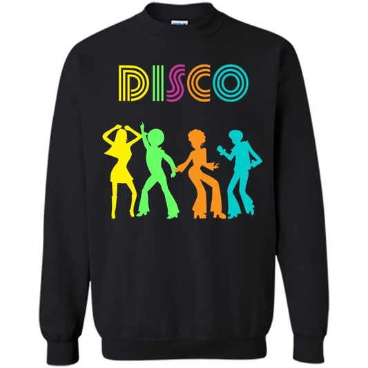 Disco Dancers Dancing Design T-shirt Black