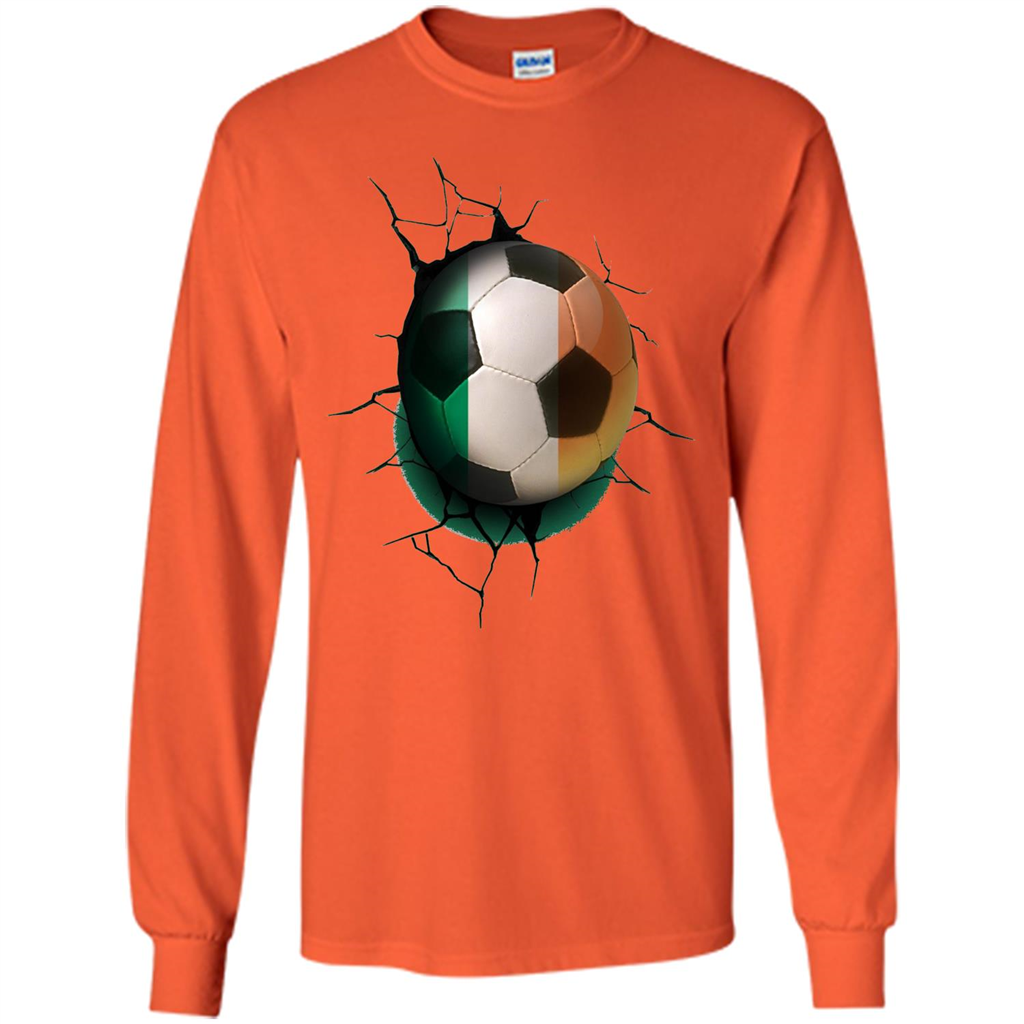 Ireland Football Soccer T-shirt Orange