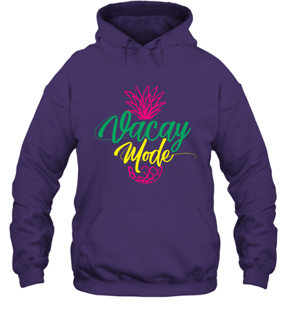 Vacay Mode Pineapple Summer Vacation Holiday Shirt Hoodie Hoodie Purple