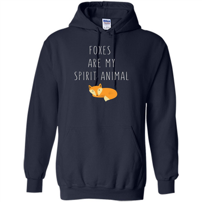 Foxes Are My Spirit Animal Fox T-Shirt Navy