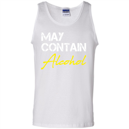 Wine T-shirt May Contain Alcohol White
