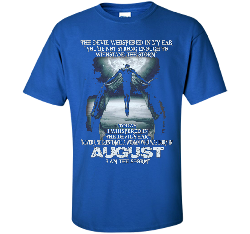 The Devil Born In August The Storm T-shirt Royal