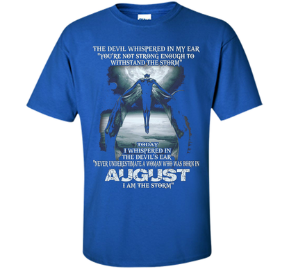 The Devil Born In August The Storm T-shirt Royal