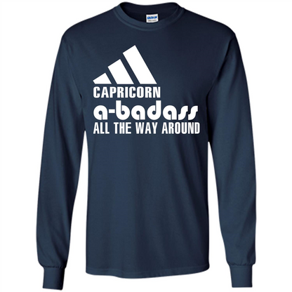 Capricorn A-Badass All The Way Around T-shirt Navy