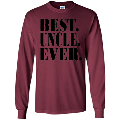 Best Uncle Ever T-shirt Maroon
