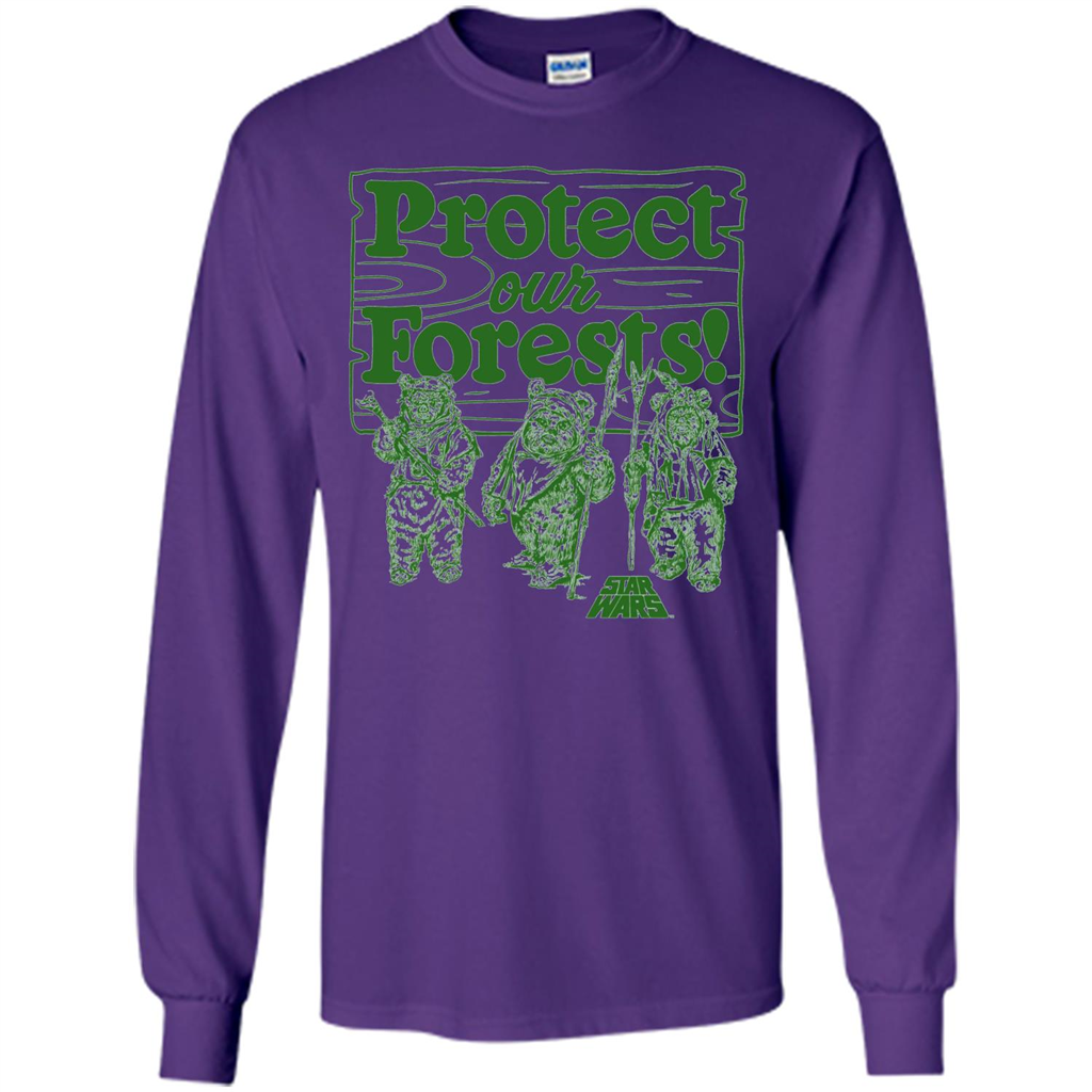 Movies T-shirt Protect Our Forests T-Shirt Purple