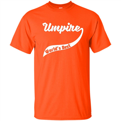 Retro World's Best Umpire T-Shirt Orange