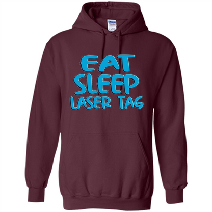 Eat Sleep Laser Tag T-shirt Maroon