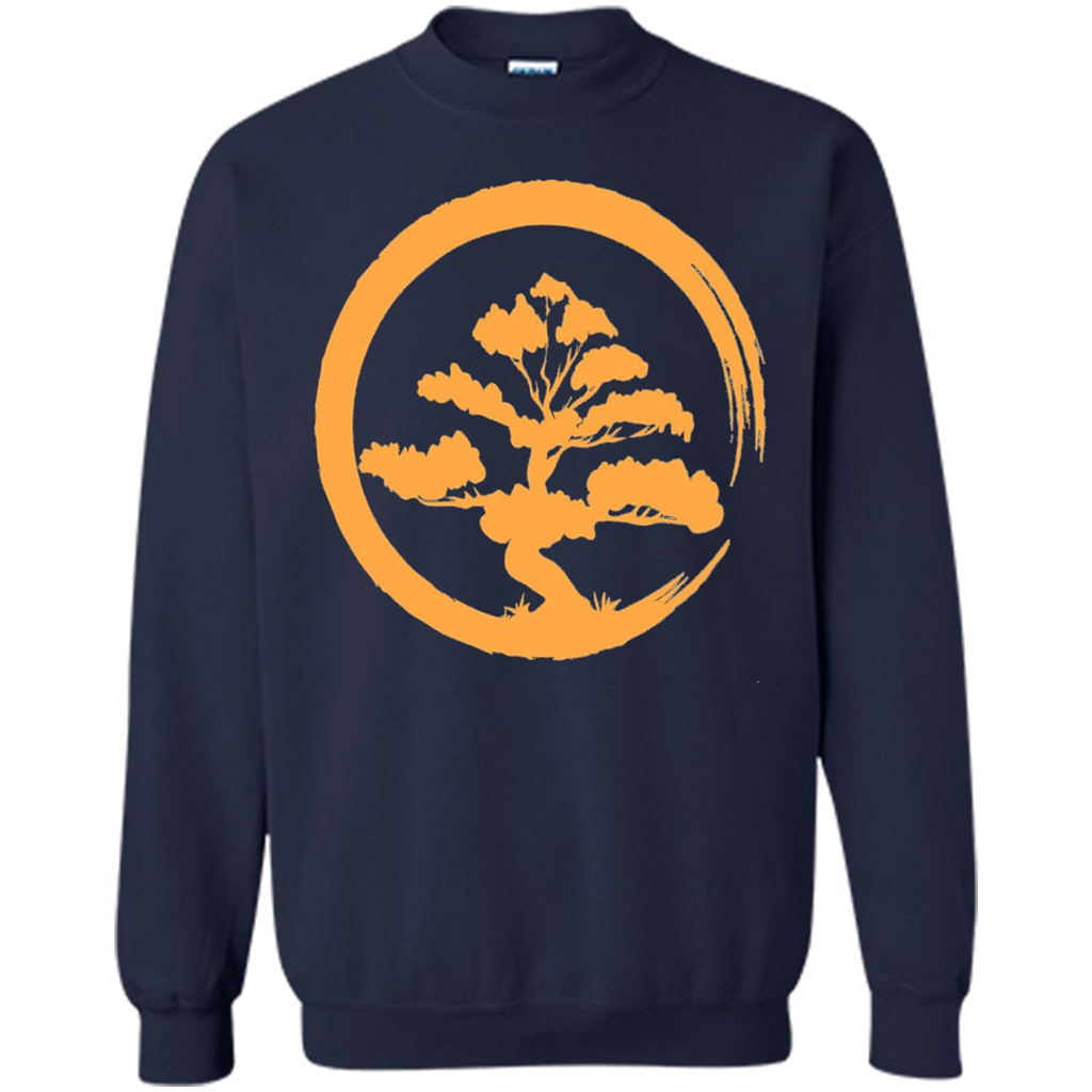 Bonsai Tree Japanese Zen Artist T-shirt Navy