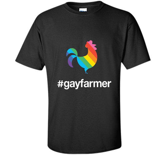 Hashtag Gay Farmer Pride Chicken T-Shirt t-shirt Black