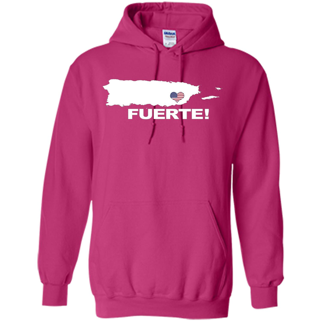 Fuerte T-Shirt Strong Support for Puerto Rico T-shirt Heliconia