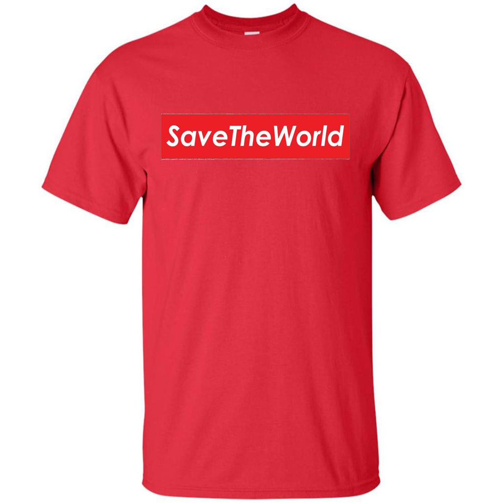 Save The World T-shirt Red